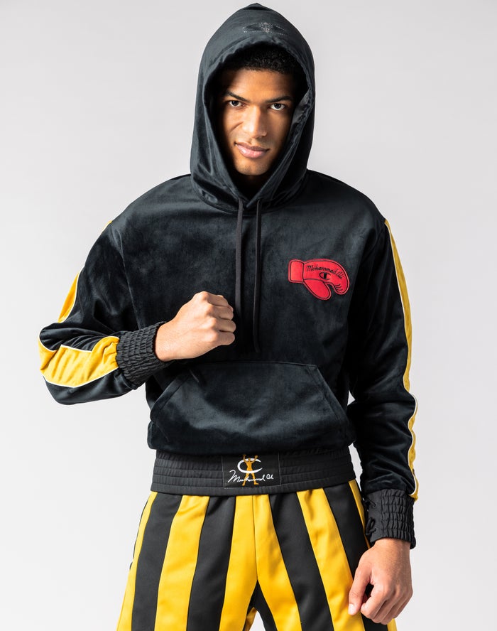 Sudadera Con Capucha Champion Hombre - Muhammad Ali™ Boxing By Don C ( Negras ) 4809265-RM